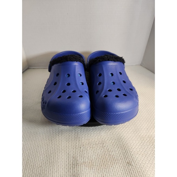CROCS Shoes - NWT Baya Sherpa Lined Crocs Clog Relaxed Fit Blue Men's 7 Womens 9 Authentic